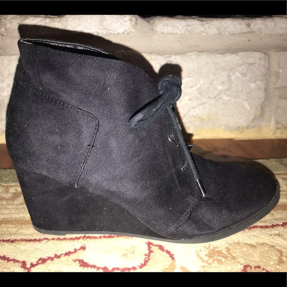 Black Suede Booties